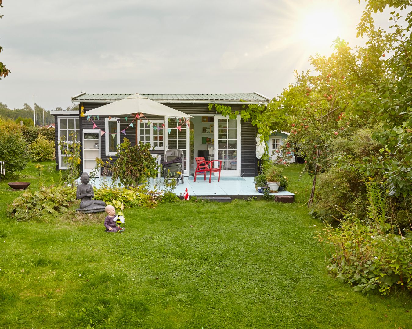 Gartenhaus im Grünen