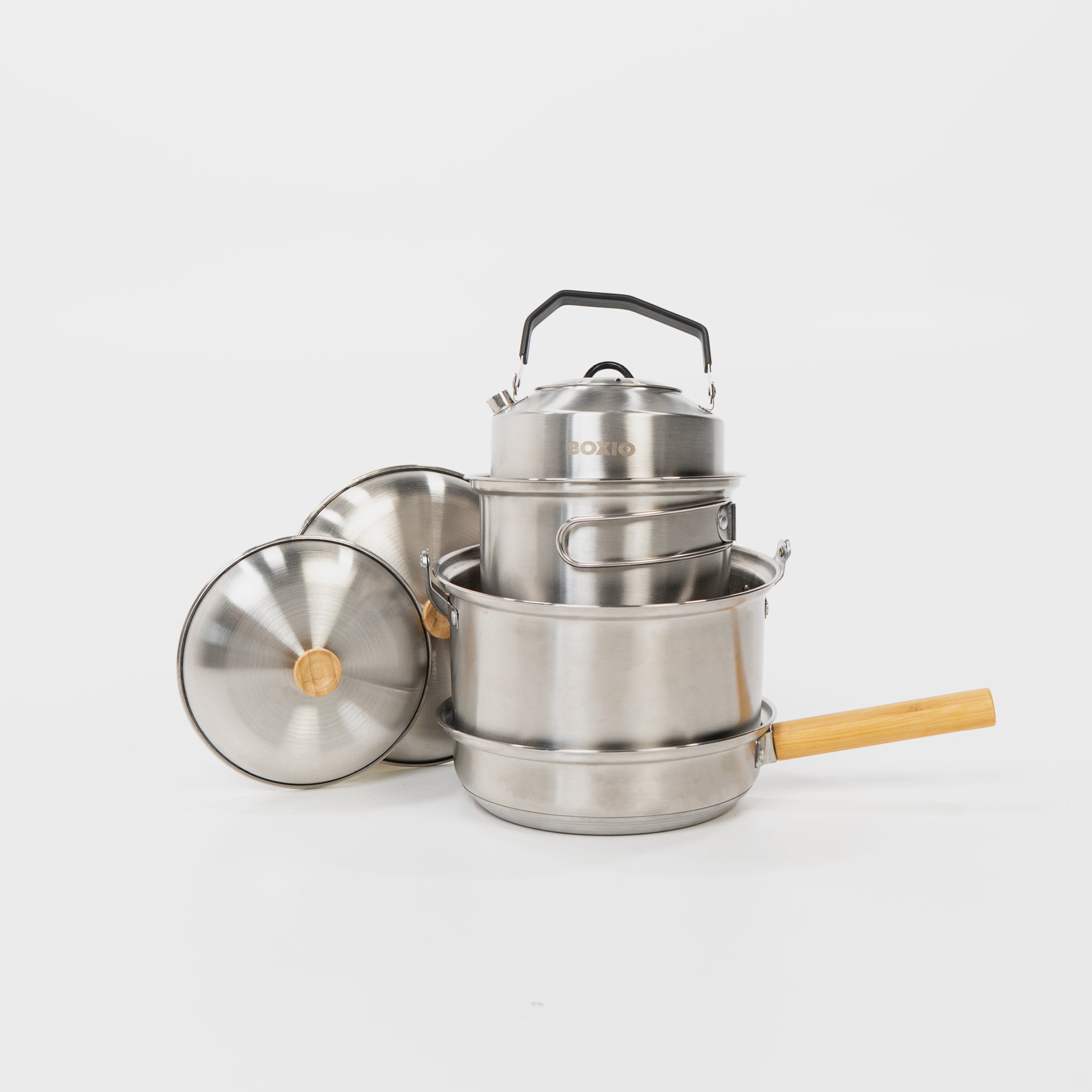 BOXIO COOKWARE I Stackable Camping Cookware Set