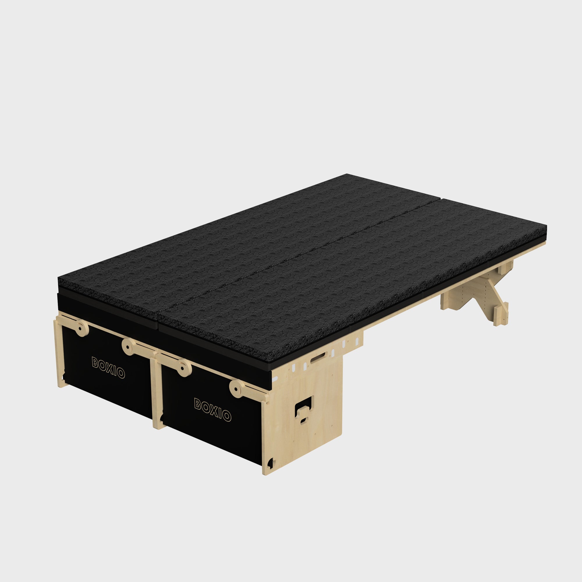 BOXIO RUGKAST + BED BUNDLE XL I Modulaire kampeerbox