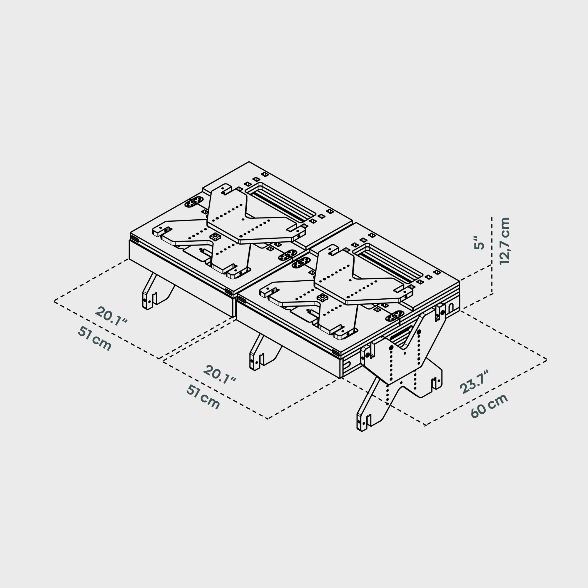 BOXIO RACK BED M I Modulares Campingbett Minivan