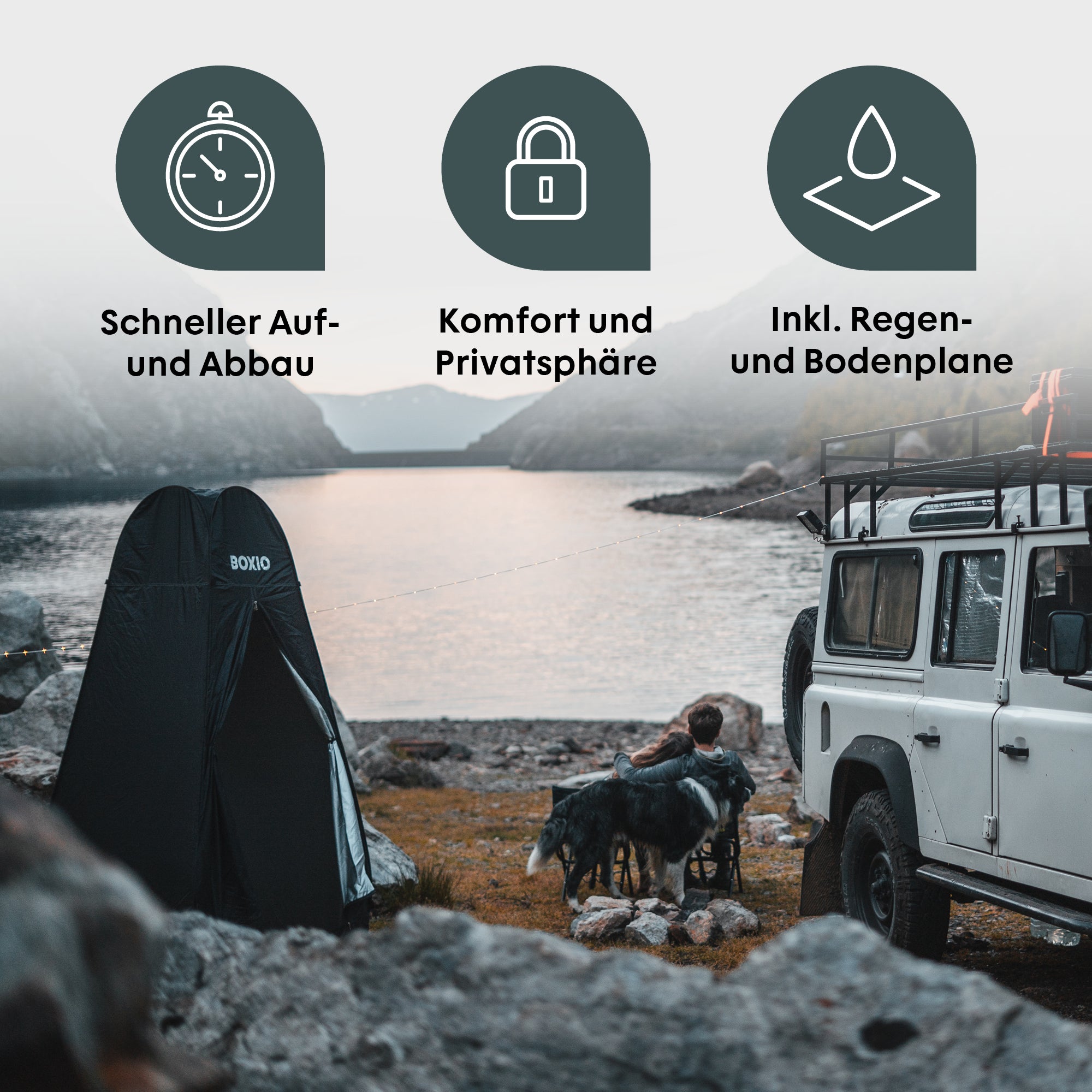 BOXIO TENT | Dusch- oder Toilettenzelt