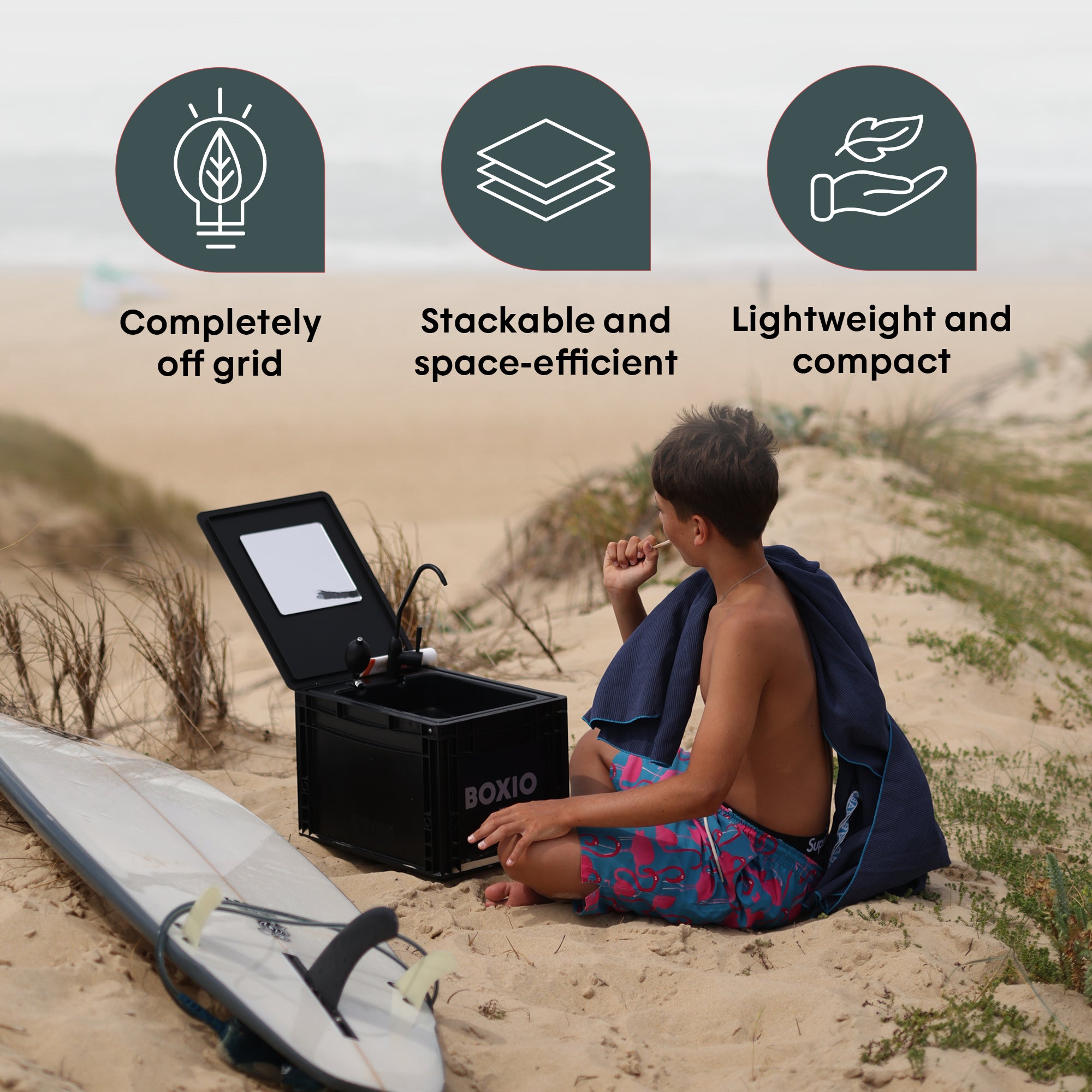 MOBILE WASHING BASIN| BOXIO: Starter set, without electricity