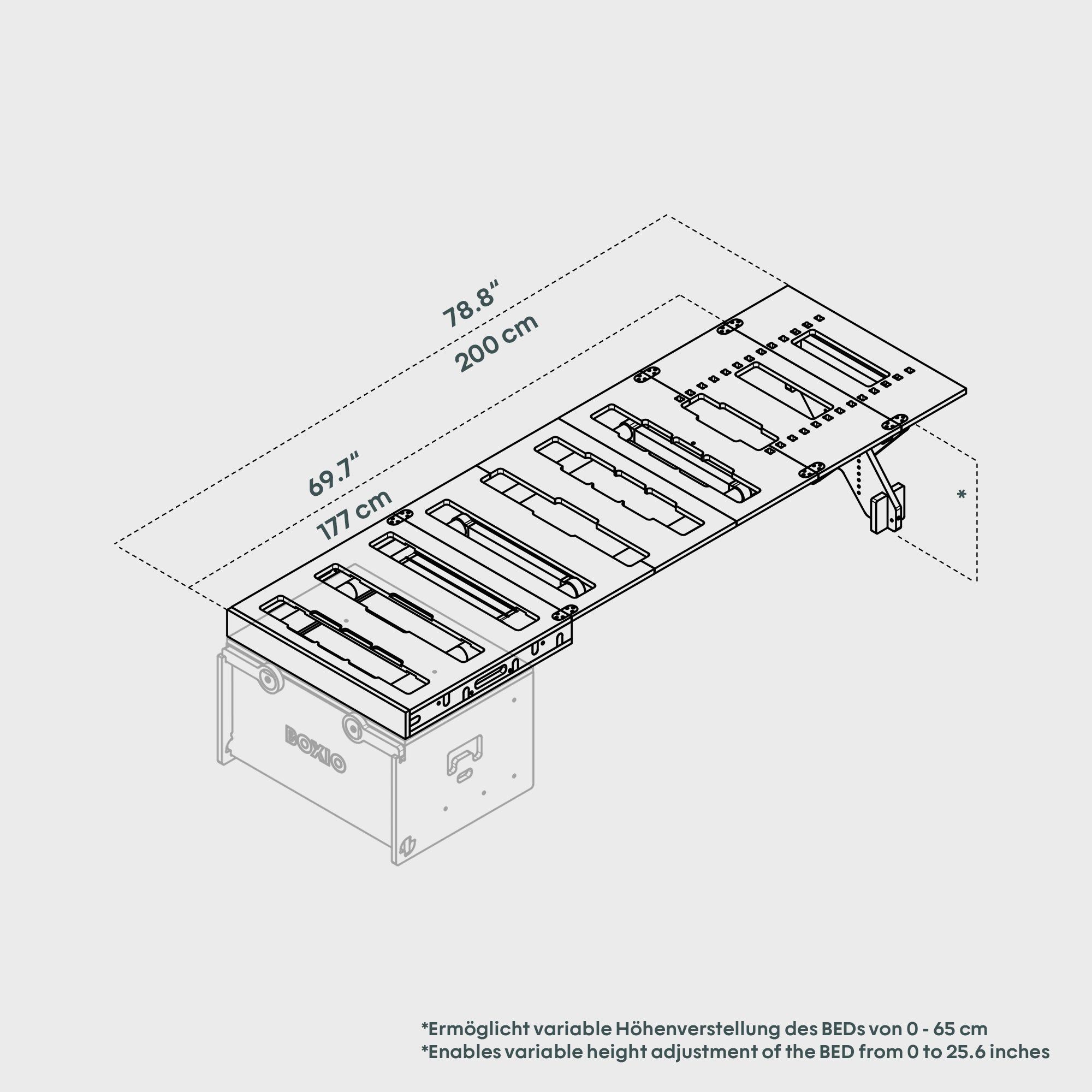 BOXIO RUG BED L I Modulair campingbed