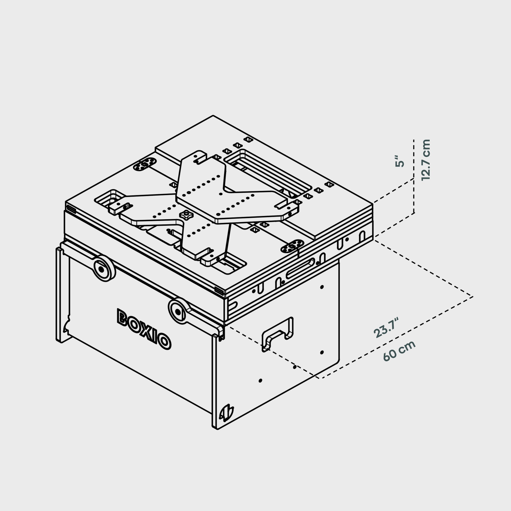 BOXIO RACK PACK 63 I Coffre de camping modulaire